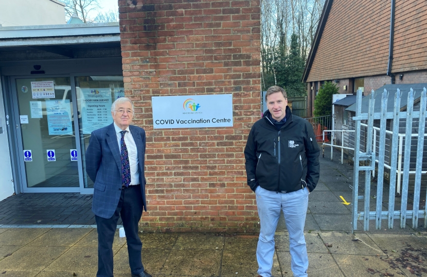 Covid vaccination centre Badger Farm