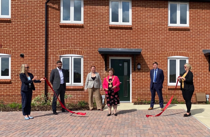 Steve Brine pictured with the Mayor cutting the ribbon