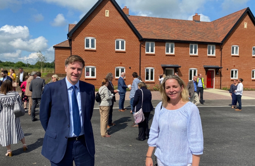 Steve Brine pictured with Signe Biddle