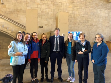 Alresford girl guides in parliament