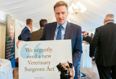 Pictured; Steve Brine MP at the event in Parliament.